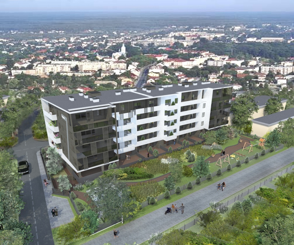 Widok ogrodu i tarasu