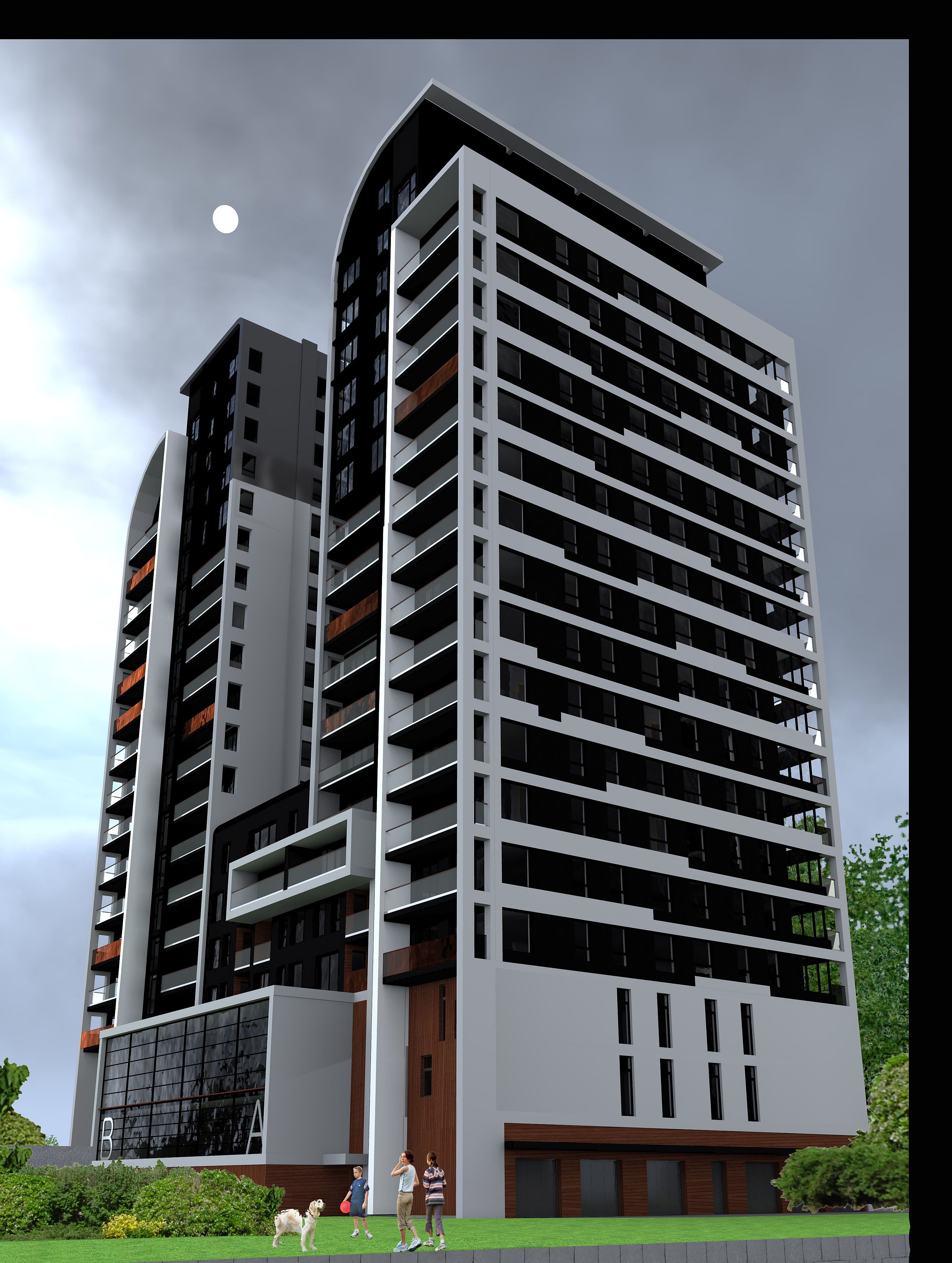 Widok ogrodu i tarasu