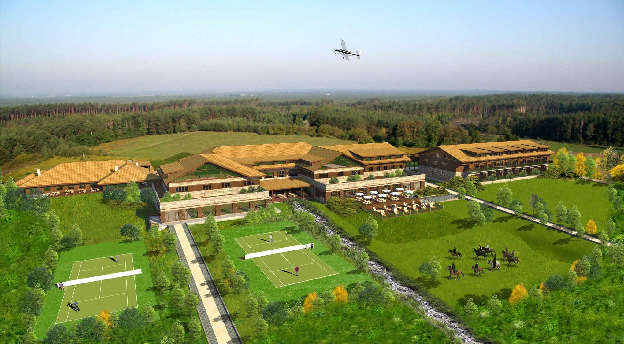 Widok ogrodu i tarasu