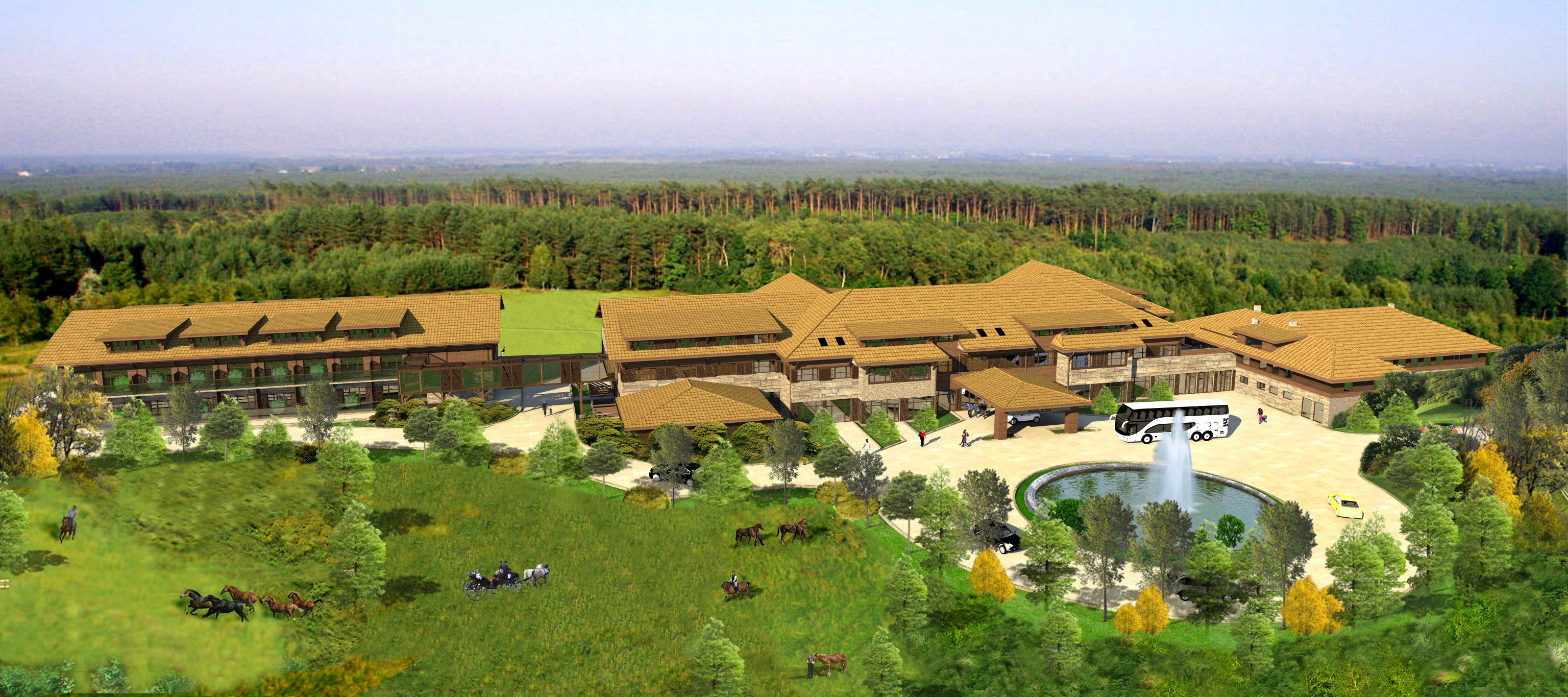 Widok ogrodu i tarasu